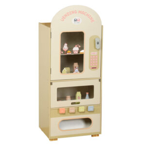 Montessori Educational Wooden Toys Kids Role Pretend Play Simulation Coin Vending Machine Dessert-themed Kitchen Toys Gift Baby